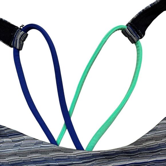 Ladies Lululemon Free To Be Bra Space Dye Twist Sapphire Blue Multi Size‎ 6 - Picture 6 of 16